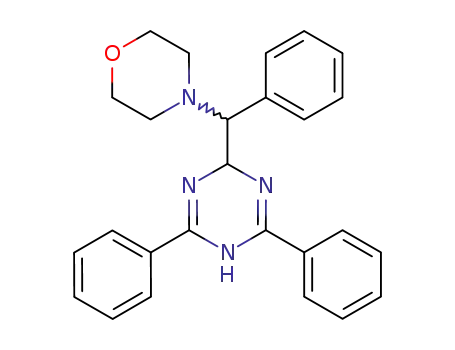 Molecular Structure of 71017-26-0 (1,3,5-Triazine, 1,2-dihydro-2-(4-morpholinylphenylmethyl)-4,6-diphenyl-)