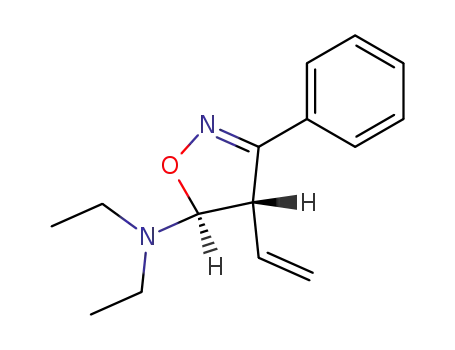 diethyl-(3-phenyl-4<i>t</i>-vinyl-4,5-dihydro-isoxazol-5<i>r</i>-yl)-amine