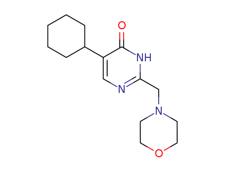 4(3H)-Pyrimidinone,5-cyclohexyl-2-(4-morpholinylmethyl)- cas  63743-60-2