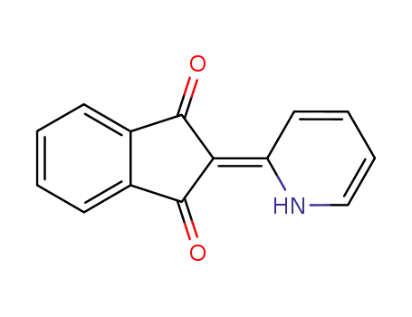 Molecular Structure of 63542-24-5 (2-pyridin-2(1H)-ylidene-1H-indene-1,3(2H)-dione)
