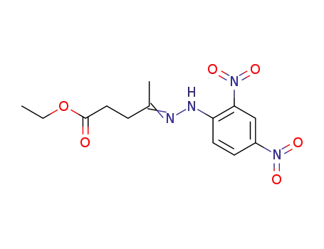 Molecular Structure of 5430-86-4 (ethyl (4Z)-4-[(2,4-dinitrophenyl)hydrazono]pentanoate)