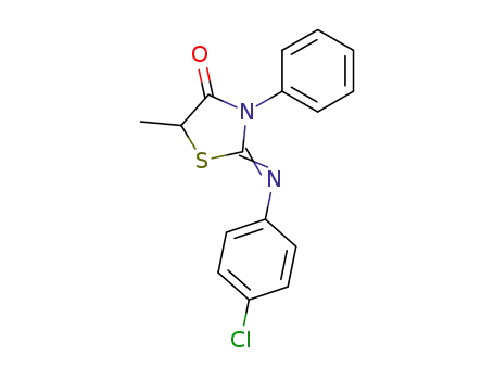 2-(4-chloro-phenylimino)-5-methyl-3-phenyl-thiazolidin-4-one