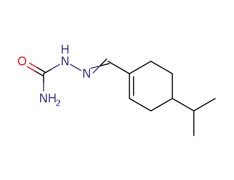 Molecular Structure of 91334-45-1 (<i>p</i>-menth-1-en-7-al semicarbazone)