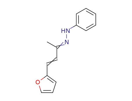 3-Buten-2-one, 4-(2-furanyl)-, phenylhydrazone
