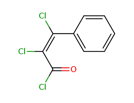 Molecular Structure of 58316-86-2 ((Z)-2,3-Dichloro-3-phenylpropenoyl chloride)