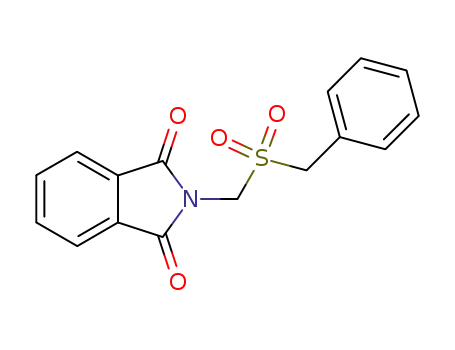 Molecular Structure of 63735-41-1 (1H-Isoindole-1,3(2H)-dione, 2-[[(phenylmethyl)sulfonyl]methyl]-)