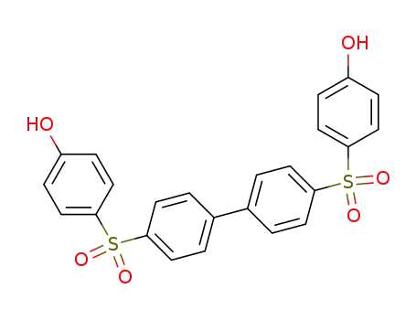 Molecular Structure of 37615-80-8 (Phenol, 4,4'-[[1,1'-biphenyl]-4,4'-diylbis(sulfonyl)]bis-)