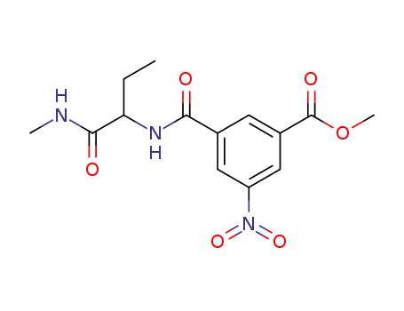 N-(1-Methylcarbamoyl-propyl)-5-nitro-isophthalamic acid methyl ester