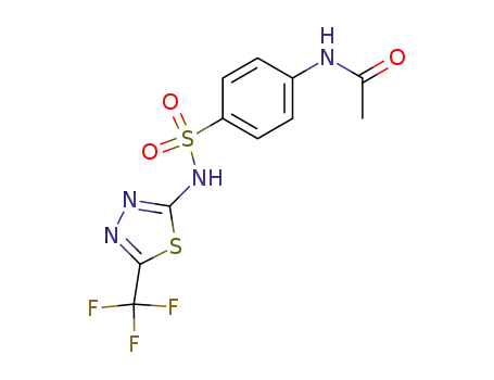 4-acetylamino-<i>N</i>-(5-trifluoromethyl-[1,3,4]thiadiazol-2-yl)-benzenesulfonamide