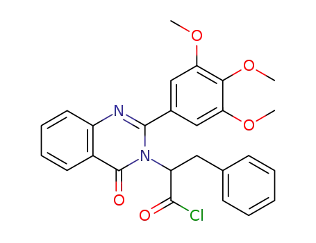 2-[4-Oxo-2-(3,4,5-trimethoxy-phenyl)-4H-quinazolin-3-yl]-3-phenyl-propionyl chloride