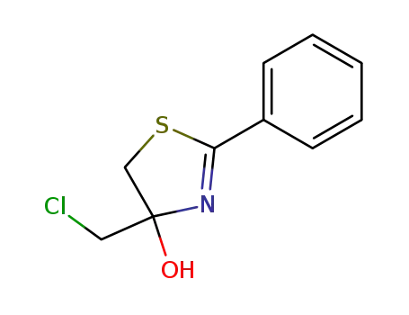 4-chloromethyl-2-phenyl-4,5-dihydro-thiazol-4-ol