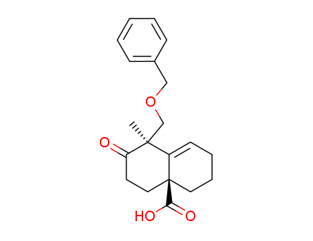 4a(2H)-Naphthalenecarboxylic acid,  1,3,4,5,6,7-hexahydro-1-methyl-2-oxo-1-[(phenylmethoxy)methyl]-, cis-
