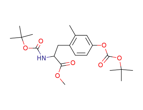 2-tert-Butoxycarbonylamino-3-(4-tert-butoxycarbonyloxy-2-methyl-phenyl)-propionic acid methyl ester