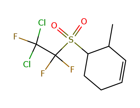 Molecular Structure of 105752-89-4 (Cyclohexene, 4-[(2,2-dichloro-1,1,2-trifluoroethyl)sulfonyl]-3-methyl-,
trans-)