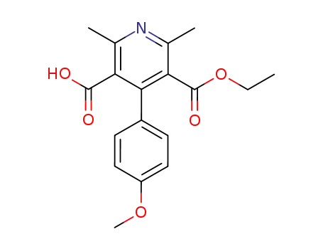4-(4-methoxy-phenyl)-2,6-dimethyl-pyridine-3,5-dicarboxylic acid monoethyl ester