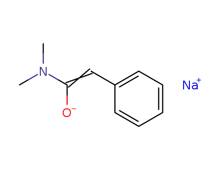 Molecular Structure of 79237-58-4 (Benzeneacetamide, N,N-dimethyl-, ion(1-), sodium)