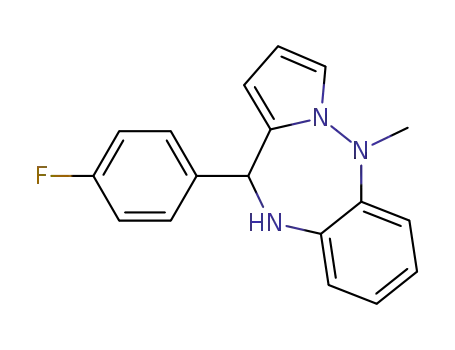 11-(p-fluorophenyl)-5-methyl-10,11-dihydro-5H-pyrrolo<1,2-b><1,2,5>benzotriazepine