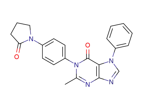 1,7-dihydro-2-methyl-1-<4-(2-oxo-1-pyrrolidyl)phenyl>-7-phenyl-6H-purin-6-one