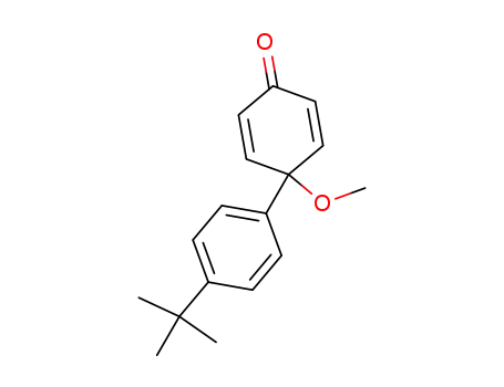 Molecular Structure of 132657-22-8 (4-(4-tert-Butylphenyl)-4-methoxycyclohexa-2,5-dienone)