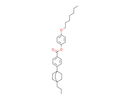 Molecular Structure of 82356-02-3 (4-(4-Propyl-bicyclo[2.2.2]oct-1-yl)-benzoic acid 4-heptyloxy-phenyl ester)