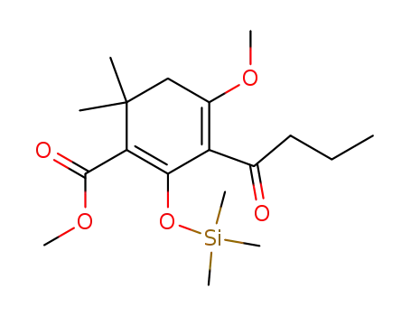 2-butyryl-5,5-dimethyl-1-methoxy-4-methoxycarbonyl-3-trimethylsilyloxy-1,3-cyclohexadiene