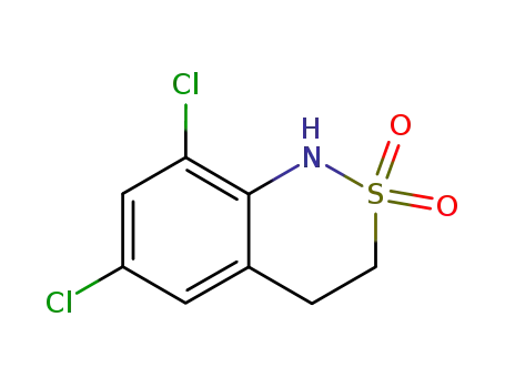 1H-2,1-Benzothiazine, 6,8-dichloro-3,4-dihydro-, 2,2-dioxide