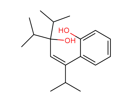 Molecular Structure of 145982-75-8 (Phenol, 2-[3-hydroxy-4-methyl-1,3-bis(1-methylethyl)-1-pentenyl]-, (Z)-)