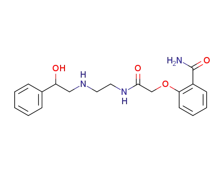 Molecular Structure of 56203-26-0 (Benzamide,
2-[2-[[2-[(2-hydroxy-2-phenylethyl)amino]ethyl]amino]-2-oxoethoxy]-)