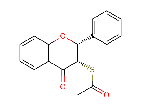 Ethanethioic acid,
S-(3,4-dihydro-4-oxo-2-phenyl-2H-1-benzopyran-3-yl) ester, trans-