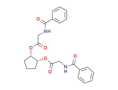 Molecular Structure of 91146-25-7 (Glycine, N-benzoyl-, 1,2-cyclopentanediyl ester, cis-)