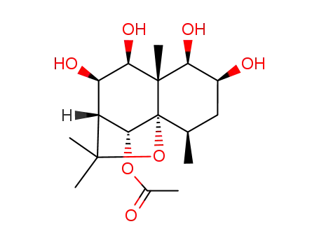 Acetic acid (1S,2R,4S,5R,6S,7S,8R,9R,12R)-4,5,7,8-tetrahydroxy-2,6,10,10-tetramethyl-11-oxa-tricyclo[7.2.1.0<sup>1,6</sup>]dodec-12-yl ester
