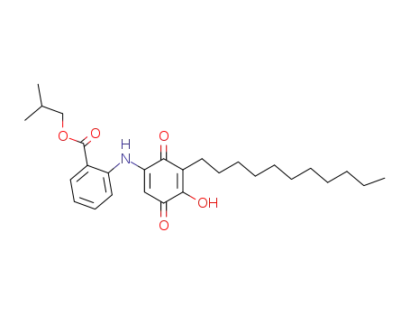 2-(4-Hydroxy-3,6-dioxo-5-undecyl-cyclohexa-1,4-dienylamino)-benzoic acid isobutyl ester