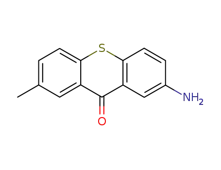 Molecular Structure of 78160-12-0 (2-AMINO-7-METHYL-9H-THIOXANTHEN-9-ONE)