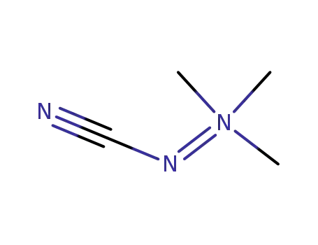 Molecular Structure of 35468-56-5 (2-Cyano-1,1,1-trimethylhydrazin-1-ium-2-ide)