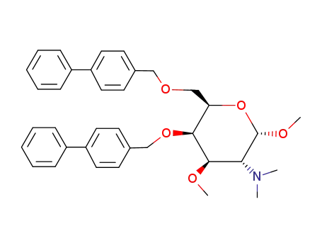 Methyl 2-deoxy-2-(N,N-dimethylamino)-4,6-O-diphenylbenzyl-3-O-methyl-α-D-galactopyranoside