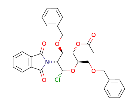4-O-acetyl-3,6-di-O-benzyl-2-deoxy-2-phthalimido-α-D-glucopyranosyl chloride
