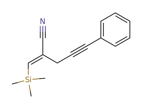 5-phenyl-2-<(trimethylsilyl)methylene>-4-hexynenitrile