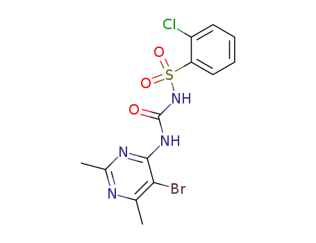 C<sub>13</sub>H<sub>12</sub>BrClN<sub>4</sub>O<sub>3</sub>S