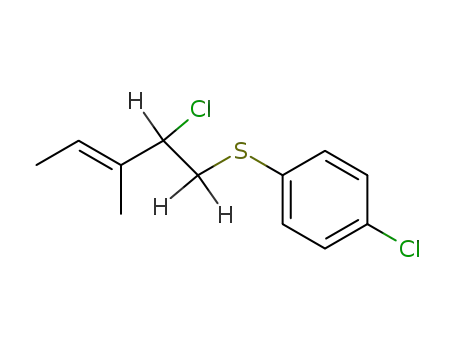 (E)-1-chloro-4-<(2-chloro-3-methyl-3-pentenyl)thio>benzene