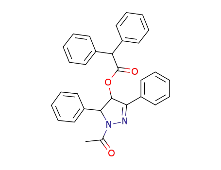 Diphenyl-acetic acid 1-acetyl-3,5-diphenyl-4,5-dihydro-1H-pyrazol-4-yl ester