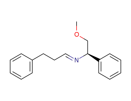 ((R)-2-Methoxy-1-phenyl-ethyl)-[3-phenyl-prop-(E)-ylidene]-amine