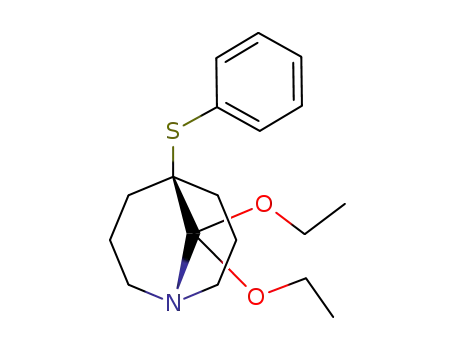 9,9-diethoxy-5-phenylthio-1-azabicyclo<3.3.1>nonane