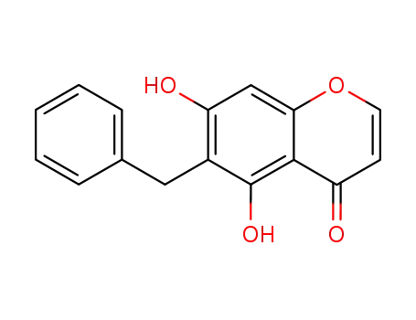 4H-1-Benzopyran-4-one, 5,7-dihydroxy-6-(phenylmethyl)-