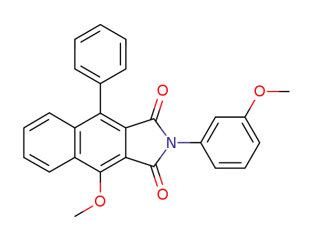 1H-Benz[f]isoindole-1,3(2H)-dione,
4-methoxy-2-(3-methoxyphenyl)-9-phenyl-