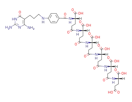 N-<4-<N-<3-(2,4-diamino-1,6-dihydro-6-oxo-5-pyrimidinyl)propyl>amino>benzoyl>-L-γ-glutamyl-L-γ-glutamyl-L-γ-glutamyl-L-γ-glutamyl-L-γ-glutamyl-L-glutamic acid