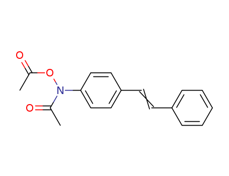 Acetamide,N-(acetyloxy)-N-[4-(2-phenylethenyl)phenyl]-