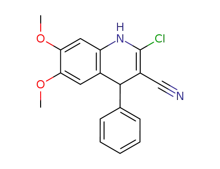 2-Chloro-6,7-dimethoxy-4-phenyl-1,4-dihydro-quinoline-3-carbonitrile