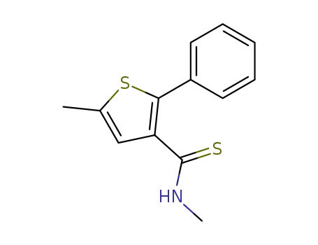 5-Methyl-2-phenyl-thiophene-3-carbothioic acid methylamide