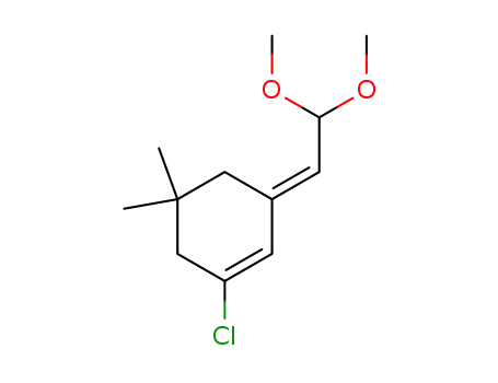 (E)-(3-chloro-5,5-dimethyl-2-cyclohexylidene)acetaldehyde dimethyl acetal