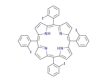 Molecular Structure of 56797-61-6 (5,10,15,20-tetrakis-(2-iodo-phenyl)-porphyrin)